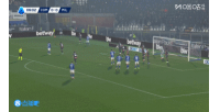 米兰落后！科莫战术角球传中，肯普夫头球破门