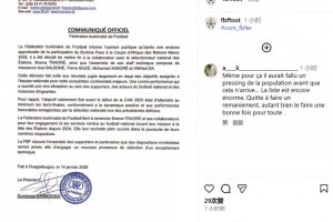 未完成至少进非洲杯半决赛目标,官方:布基纳法索主帅遭解雇