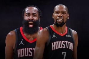 哈登KD重聚？火媒：我知道这非常不现实 但我就是忍不住去想