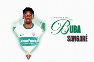 官方:埃尔切租借罗马18岁右后卫布巴·桑加雷,含买断条款