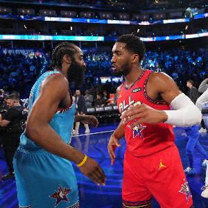 骑士为说服米切尔续约拼了！换哈登组豪阵 他们能冲出混乱东部？