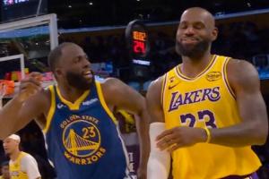 追梦对詹姆斯叫嚣垃圾话：你最好像防库里一样防我！